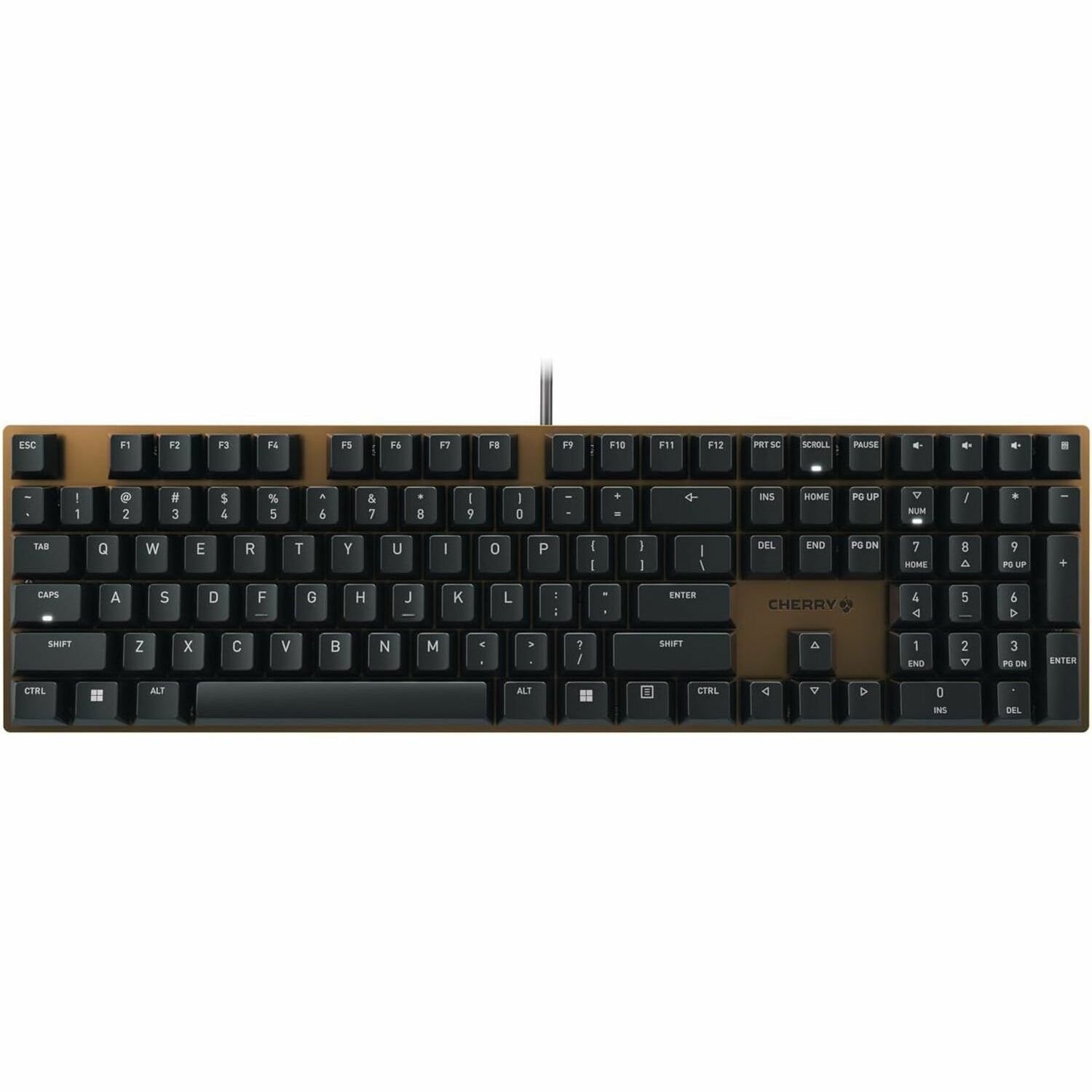 CHERRY KC 200 MX-Wired Keyboard - MX2A SILENT RED - Black/Bronze Housing