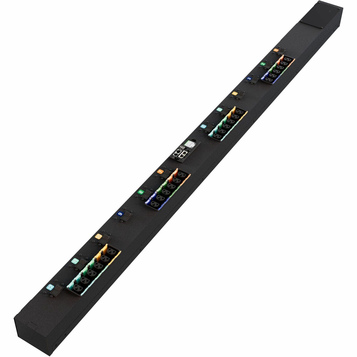Vertiv PowerIT VP4NA0A0 Upgradeable Monitored Input Level HD rPDU, Vertical, Three Phase, 24 Combination C13/C19 Outlets, 80A, 1~ 240V/3~ 208V, 0U