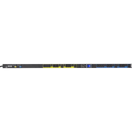 Eaton Managed rack PDU, 0U, L6-30P input, 5.76 kW max, 200-240V, 24A, 10 ft cord, Single-phase