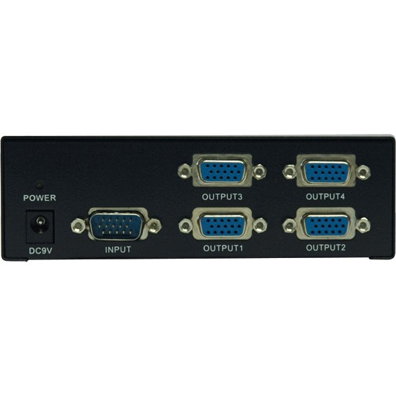 Eaton Tripp Lite Series 4-Port VGA/SVGA Video Splitter with Signal Booster, High Resolution Video, 350MHz, (HD15 M/4xF)