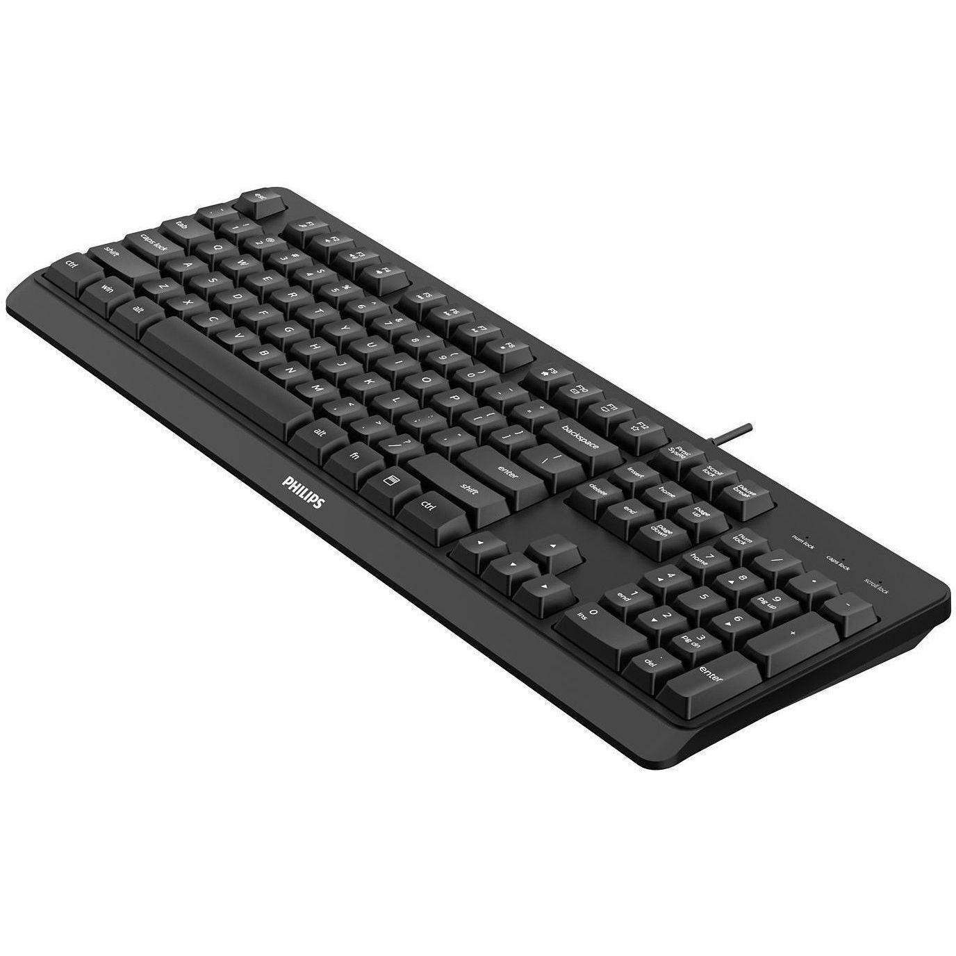 Philips 2000 Series SPK6207BL - Keyboard - Usb 2.0 - Matte Black
