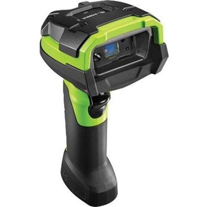 Zebra DS3678-DP Handheld Barcode Scanner - Wireless Connectivity - Black, Industrial Green