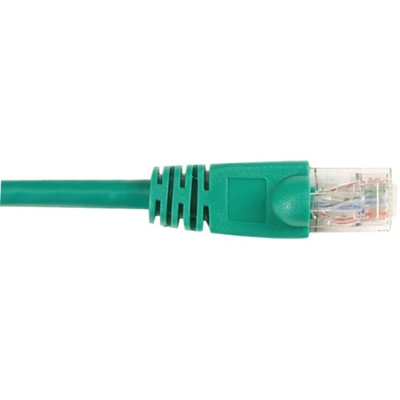 Black Box CAT5e Value Line Patch Cable, Stranded, Green, 2-ft. (0.6-m), 5-Pack