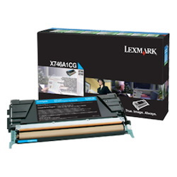 Lexmark Standard Yield Laser Toner Cartridge - Cyan - 1 Each