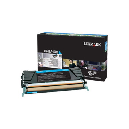 Lexmark Standard Yield Laser Toner Cartridge - Cyan - 1 Each