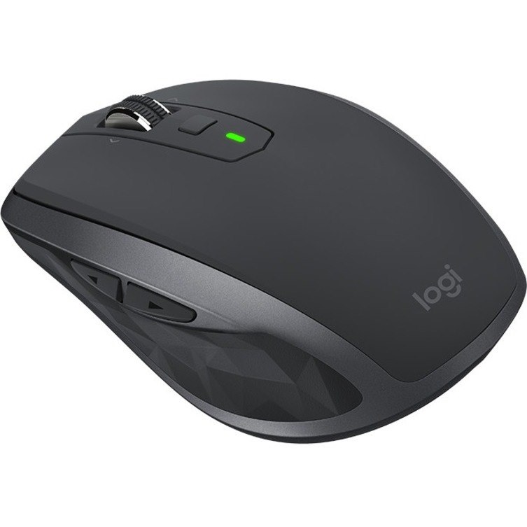 Logitech MX Anywhere 2S Mouse - Bluetooth/Radio Frequency - USB - Darkfield - 7 Button(s) - Graphite