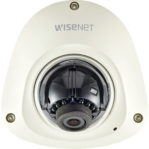 Wisenet XNV-6022R 2 Megapixel Outdoor Full HD Network Camera - Monochrome, Color - Dome - Ivory