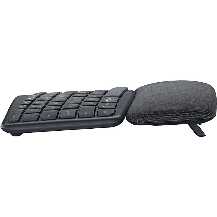 Logitech ERGO K860 Keyboard - Wireless Connectivity - USB Interface - German - Graphite