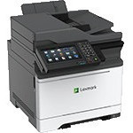 Lexmark CX625ade Laser Multifunction Printer-Color-Copier/Fax/Scanner-40 ppm Mono/Color Print-2400x600 Print-Automatic Duplex Print-100000 Pages Monthly-251 sheets Input-Color Scanner-1200 Optical Scan-Color Fax-Gigabit Ethernet