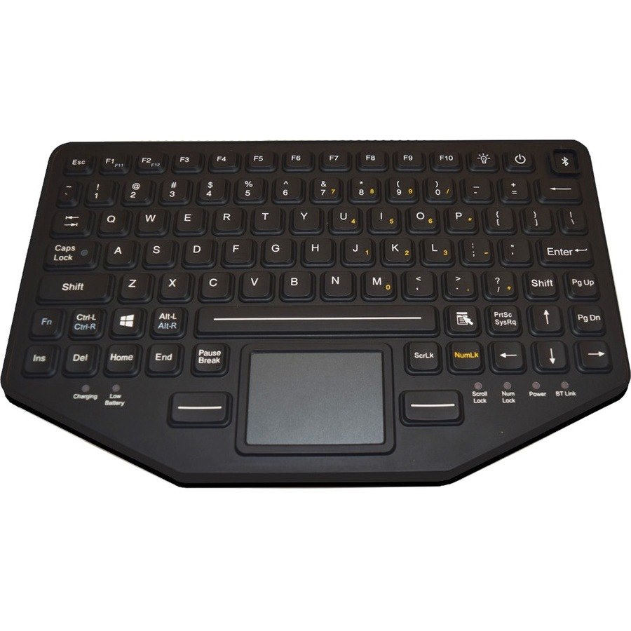 Gamber-Johnson BT-870-TP Keyboard - Wired/Wireless Connectivity - USB Interface - TouchPad - QWERTY Layout