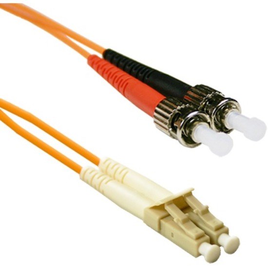 ENET 8M ST/LC Duplex Multimode 50/125 OM2 or Better Orange Fiber Patch Cable 8 meter SC-LC Individually Tested