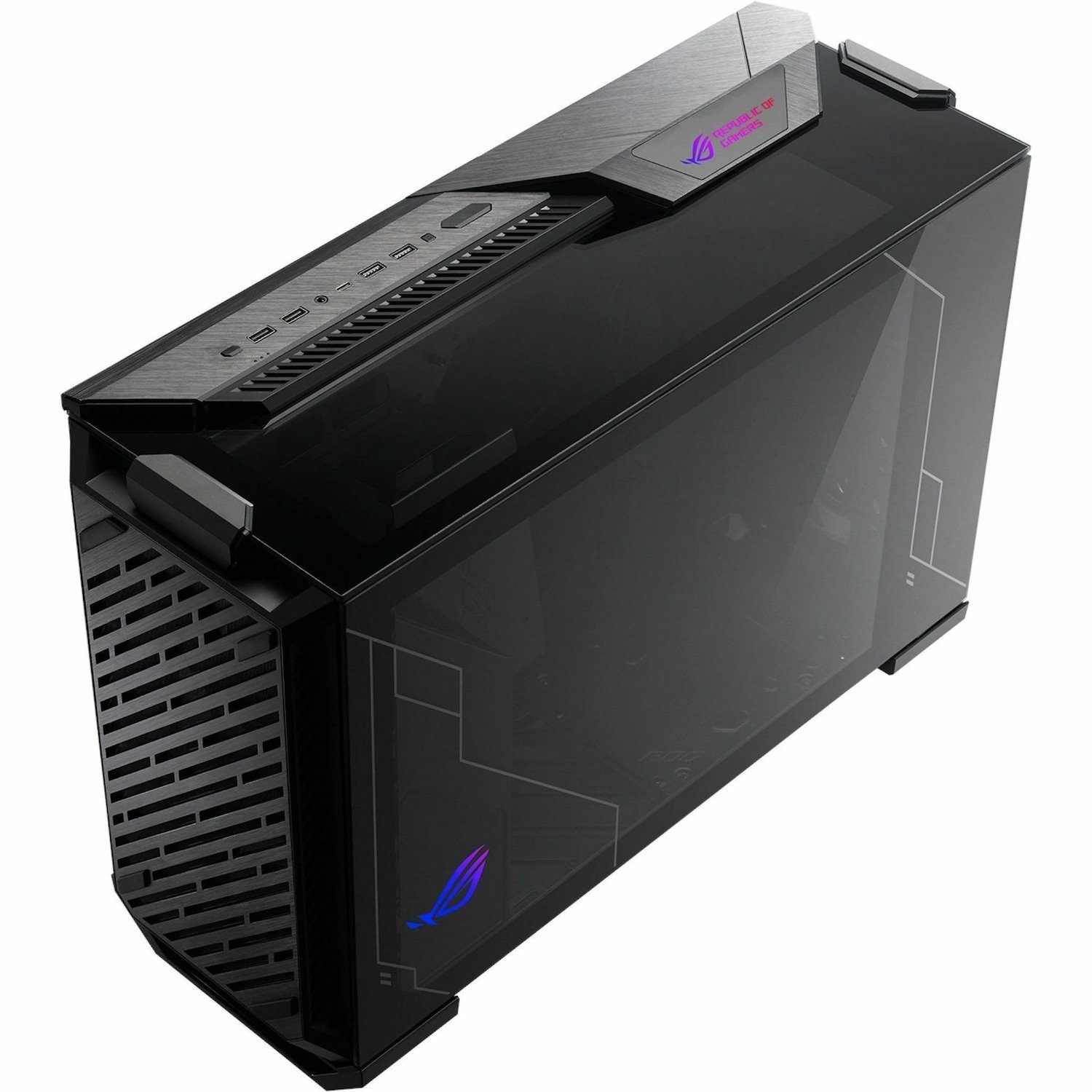 Asus ROG Z11 Gaming Computer Case - Mini ITX, Mini DTX Motherboard Supported - Mid-tower - Steel, Aluminium, ABS Plastic, Tempered Glass - Black