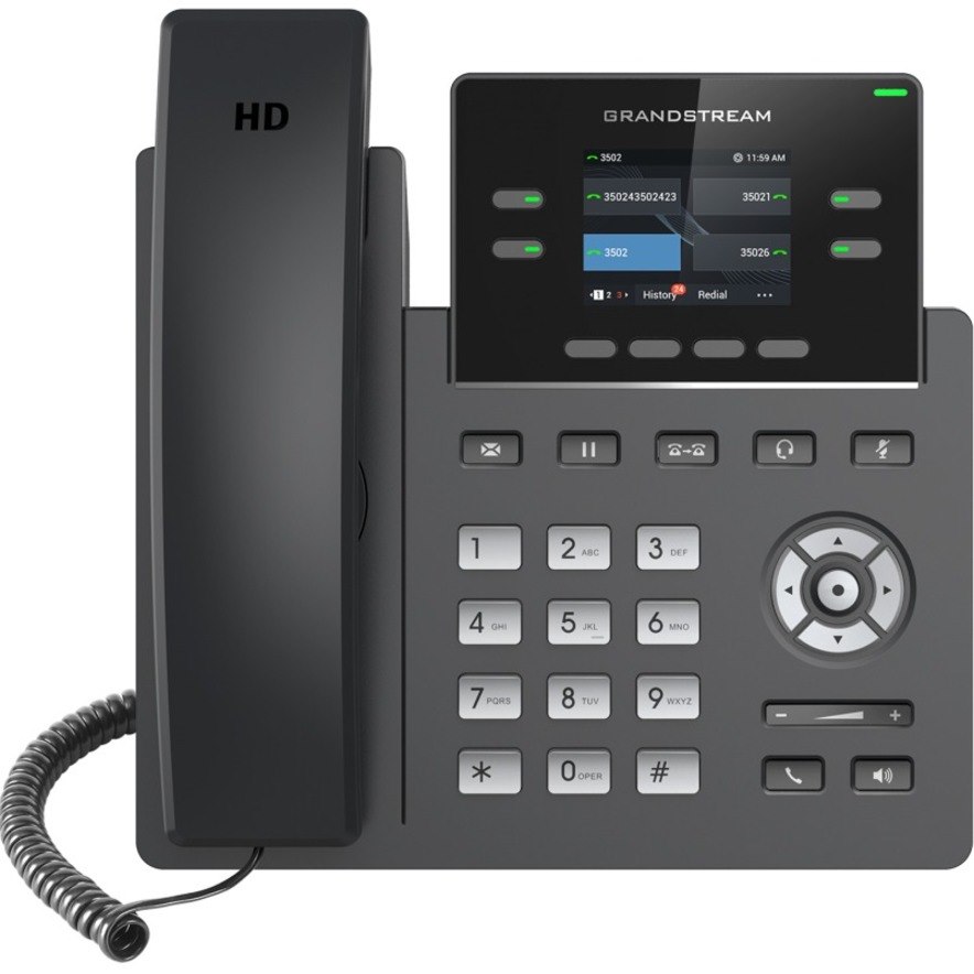 Grandstream GRP2612 IP Phone - Corded - Corded - Wall Mountable