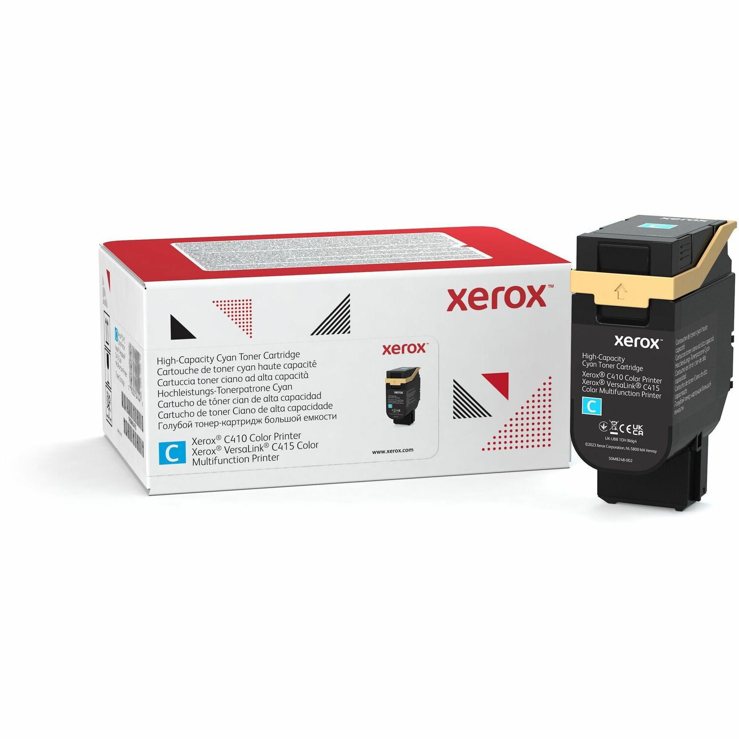 Xerox Original High Yield Laser Toner Cartridge - Box - Return Program - Cyan - 1 Pack