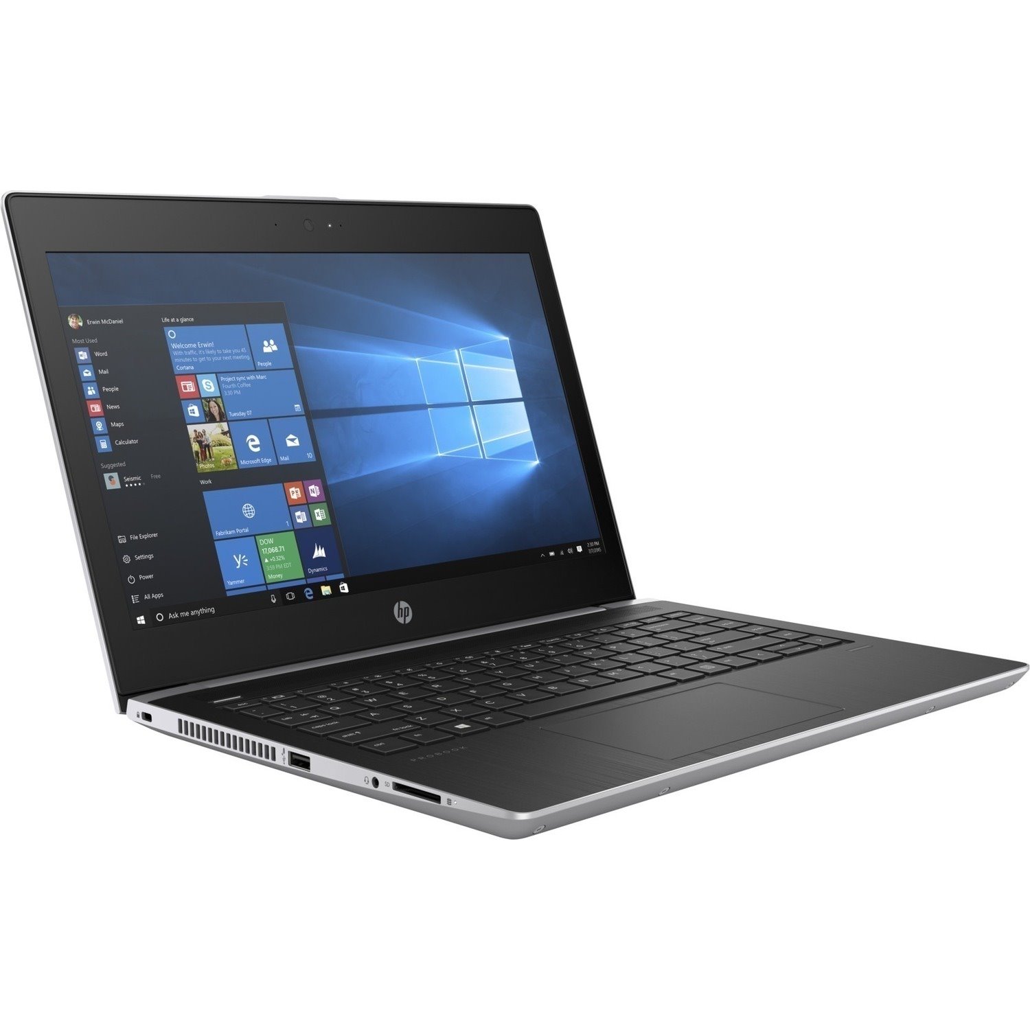 HP ProBook 430 G5 13.3" Notebook - Intel Core i3 7th Gen i3-7100U - 8 GB - 128 GB SSD - Natural Silver