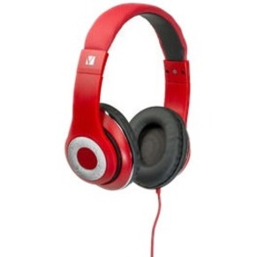 Verbatim Classic Wired Over-the-head Stereo Headset - Red