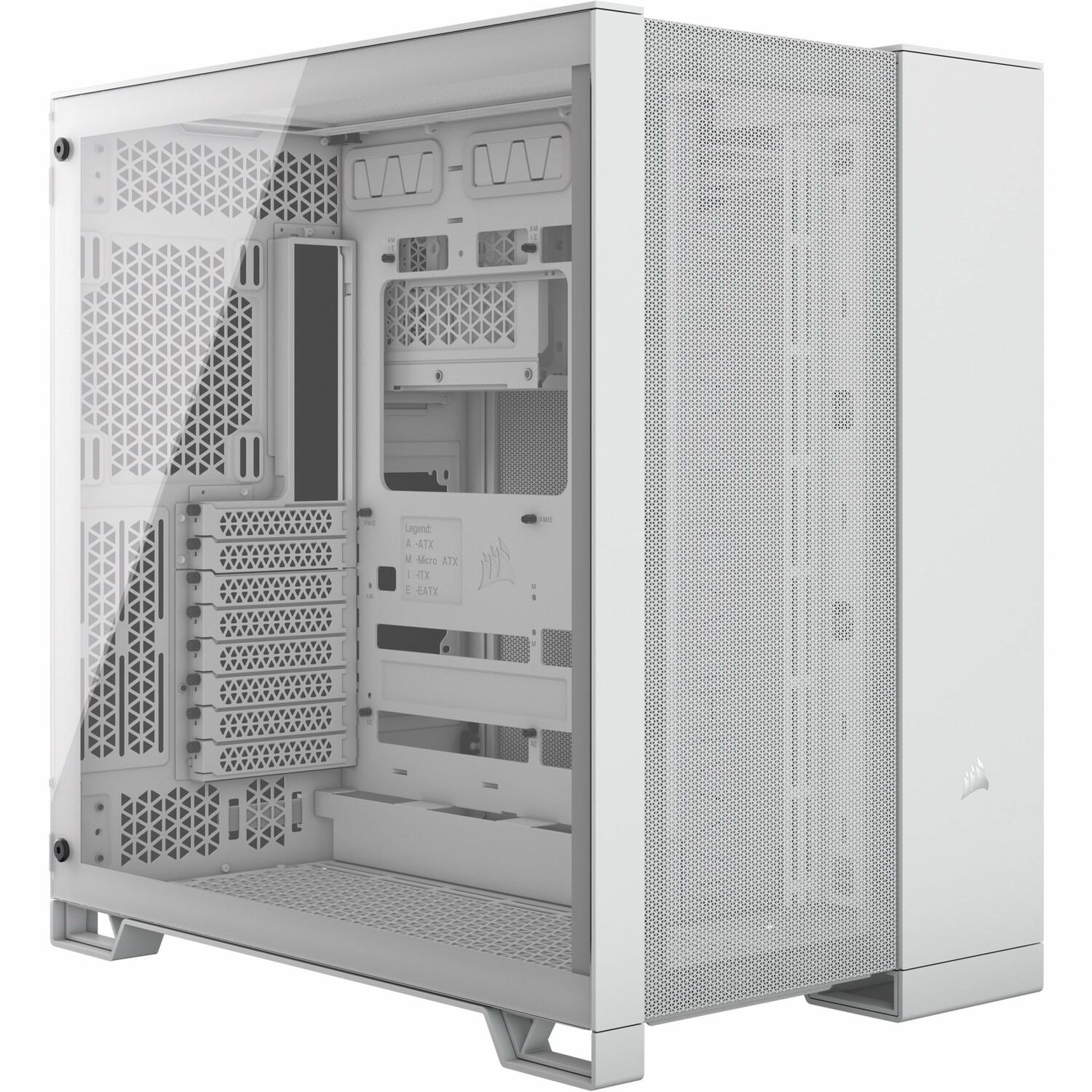 Corsair 6500D AIRFLOW Mid-Tower Dual Chamber PC Case - White