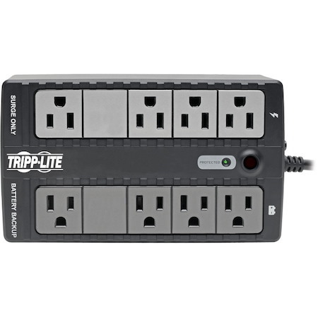 Eaton Tripp Lite Series Standby UPS 450VA 255W - 8 5-15R Outlets, 120V, 50/60 Hz, 5-15P Plug, Desktop/Wall Mount