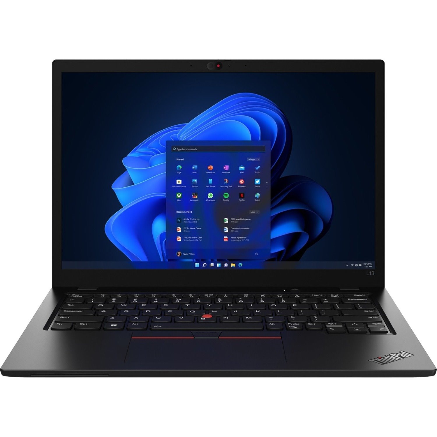 Lenovo ThinkPad L13 Gen 3 21B90010US 13.3" Touchscreen Notebook - WUXGA - AMD Ryzen 7 PRO 5875U - 16 GB - 256 GB SSD