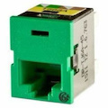 Ortronics Clarity Cat6a TracJack,T568A/B,8 pos, Green 180 degree