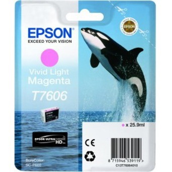 Epson UltraChrome T7606 Original Inkjet Ink Cartridge - Vivid Light Magenta Pack