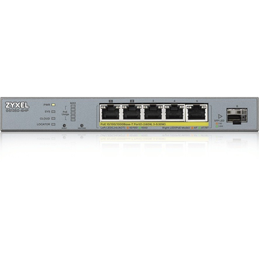 ZYXEL GS1350 GS1350-6HP 5 Ports Manageable Ethernet Switch