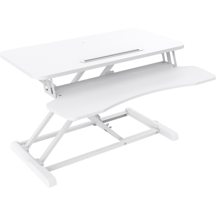 V7 Sit Stand Essential Desktop - White