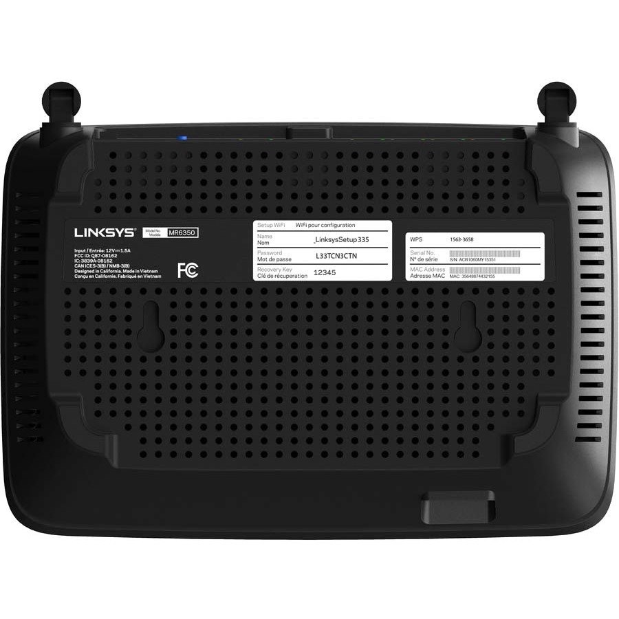 Linksys MAX-STREAM Mesh WiFi 5 Router (MR6350)