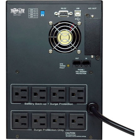 Tripp Lite by Eaton SmartPro 120V 750VA 500W Line-Interactive Sine Wave UPS, Tower, Network Card Options, USB, DB9 Serial