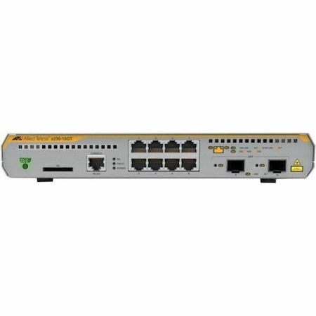 Allied Telesis L3 Switch with 8 x 10/100/1000T Ports and 2 x 100/1000X SFP Ports