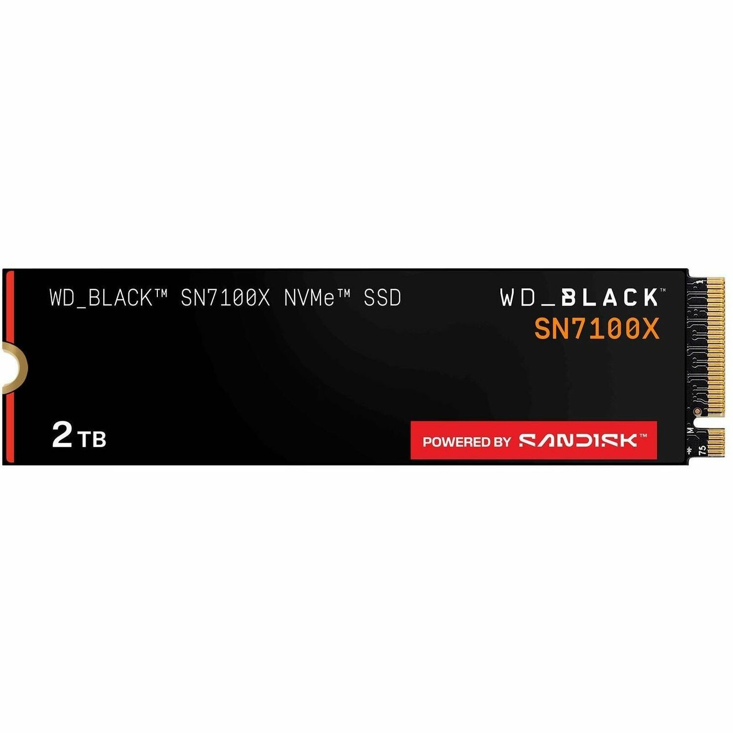 SanDisk Black SN7100X WDBELH0020BBK-WRSN 2 TB Solid State Drive - Internal - PCI Express NVMe (PCI Express NVMe 4.0 x4)