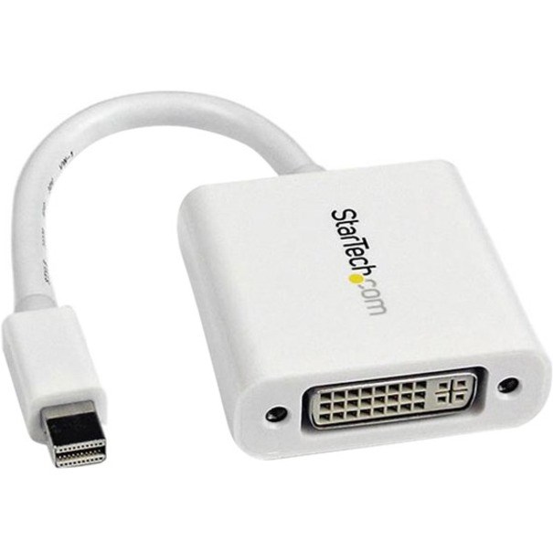 StarTech.com Mini DisplayPort to DVI Adapter, Mini DP to DVI-D Single Link Converter, 1080p Video, Passive, mDP 1.2 to DVI Monitor/Display