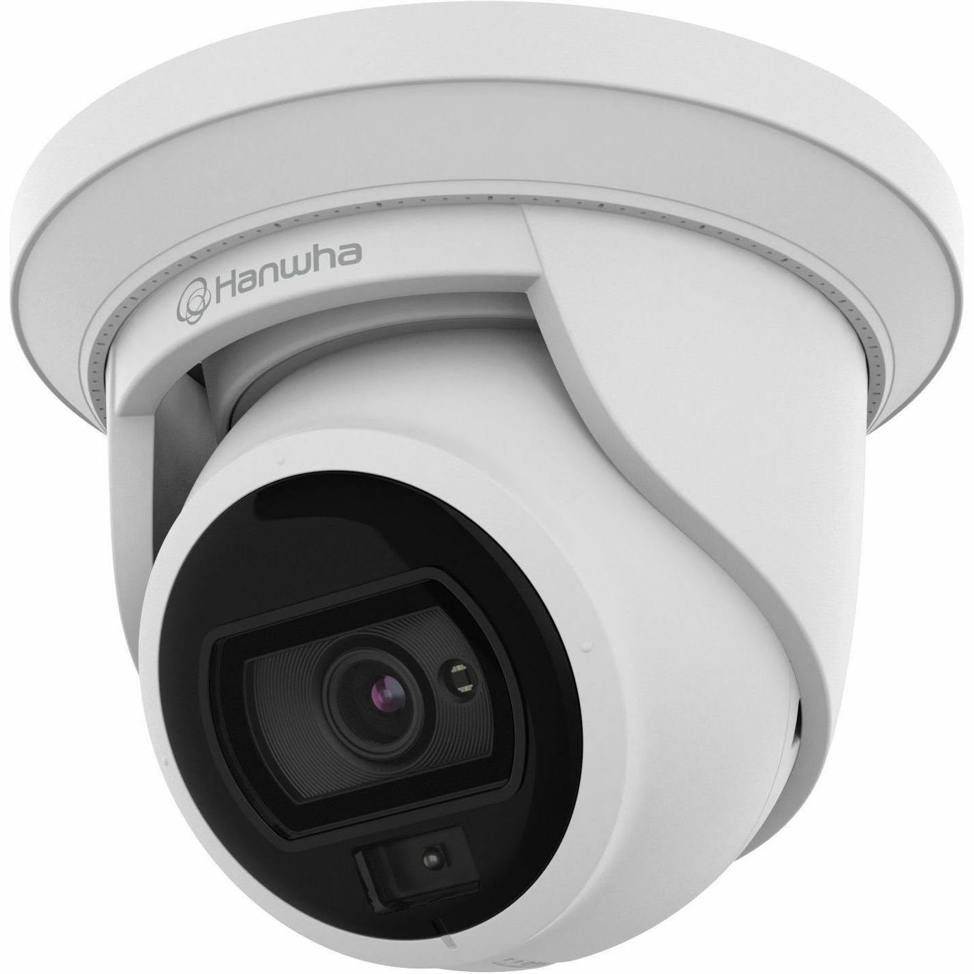 Wisenet 4 Megapixel Network Camera - Color - Turret - White