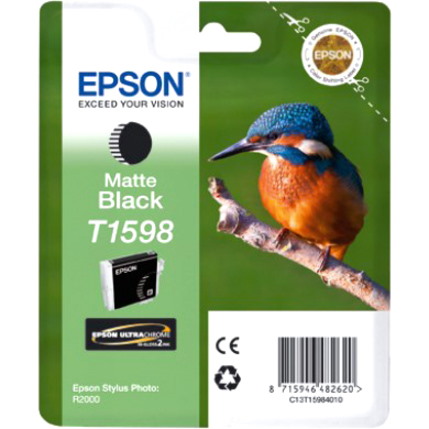 Epson UltraChrome Hi-Gloss2 T1598 Original Inkjet Ink Cartridge - Matte Black Pack