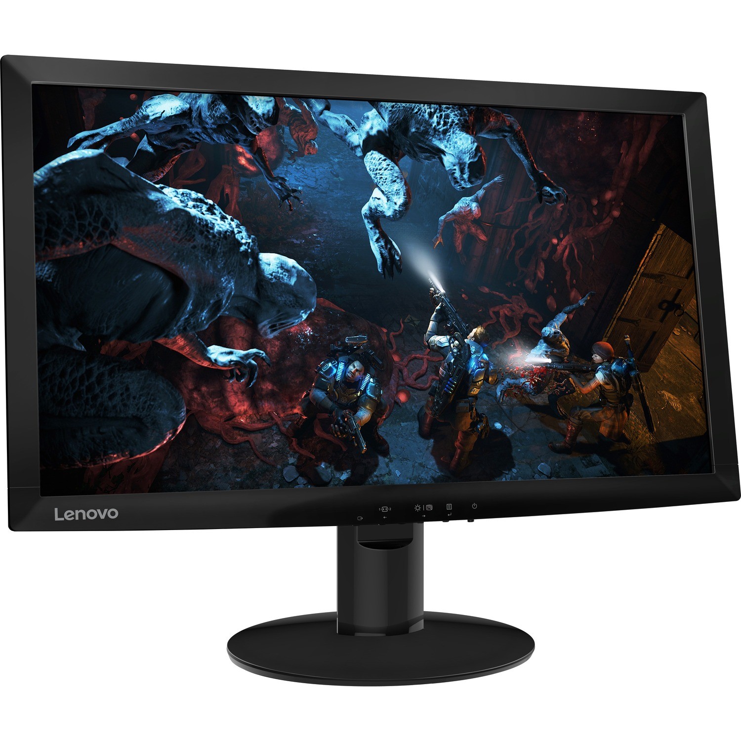 Lenovo D24f-10 24" Class Full HD LCD Monitor - 16:9 - Raven Black