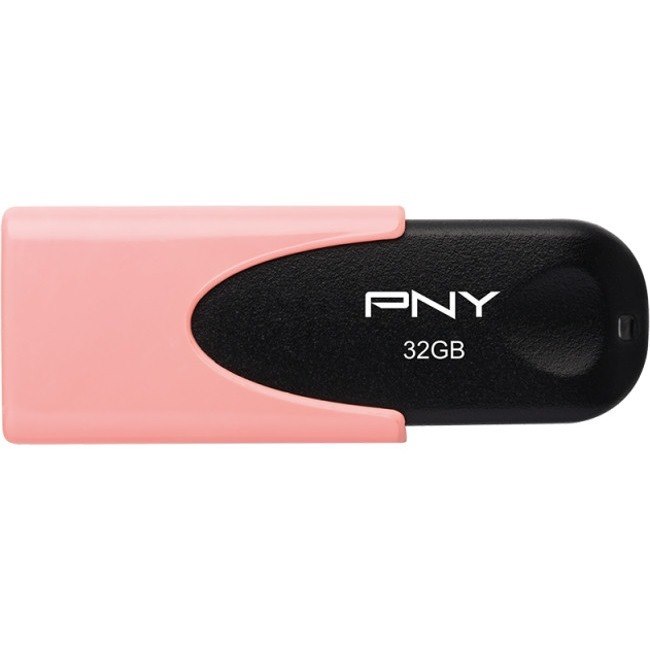 PNY Attach&eacute; 4 32 GB USB 2.0 Type A Flash Drive - Pastel Coral