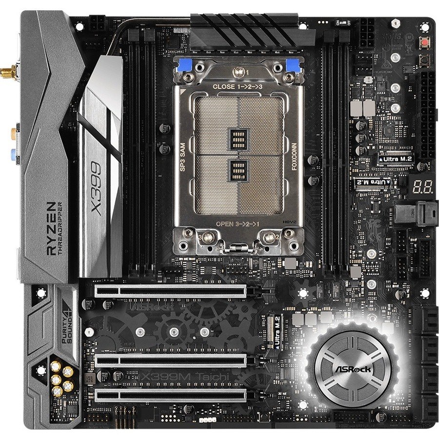 ASRock X399M Taichi Desktop Motherboard - AMD X399 Chipset - Socket AM4 - Micro ATX