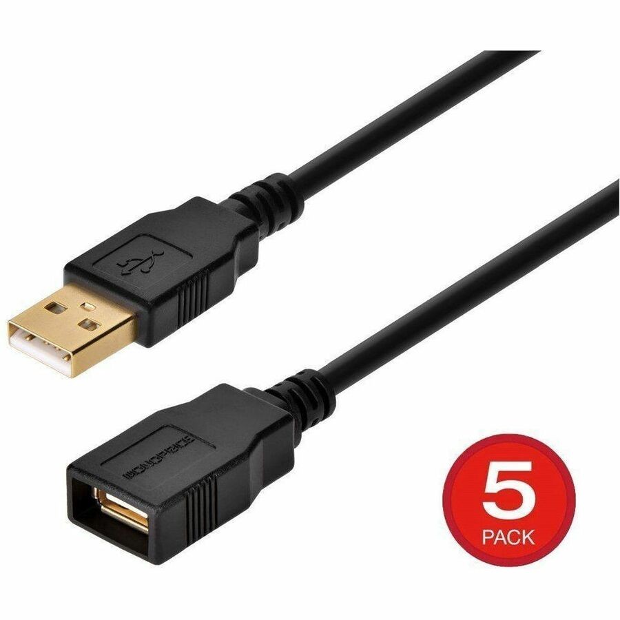 Monoprice This Cable Features A Standard Usb Type-A Male Connector On One End And A Type-A