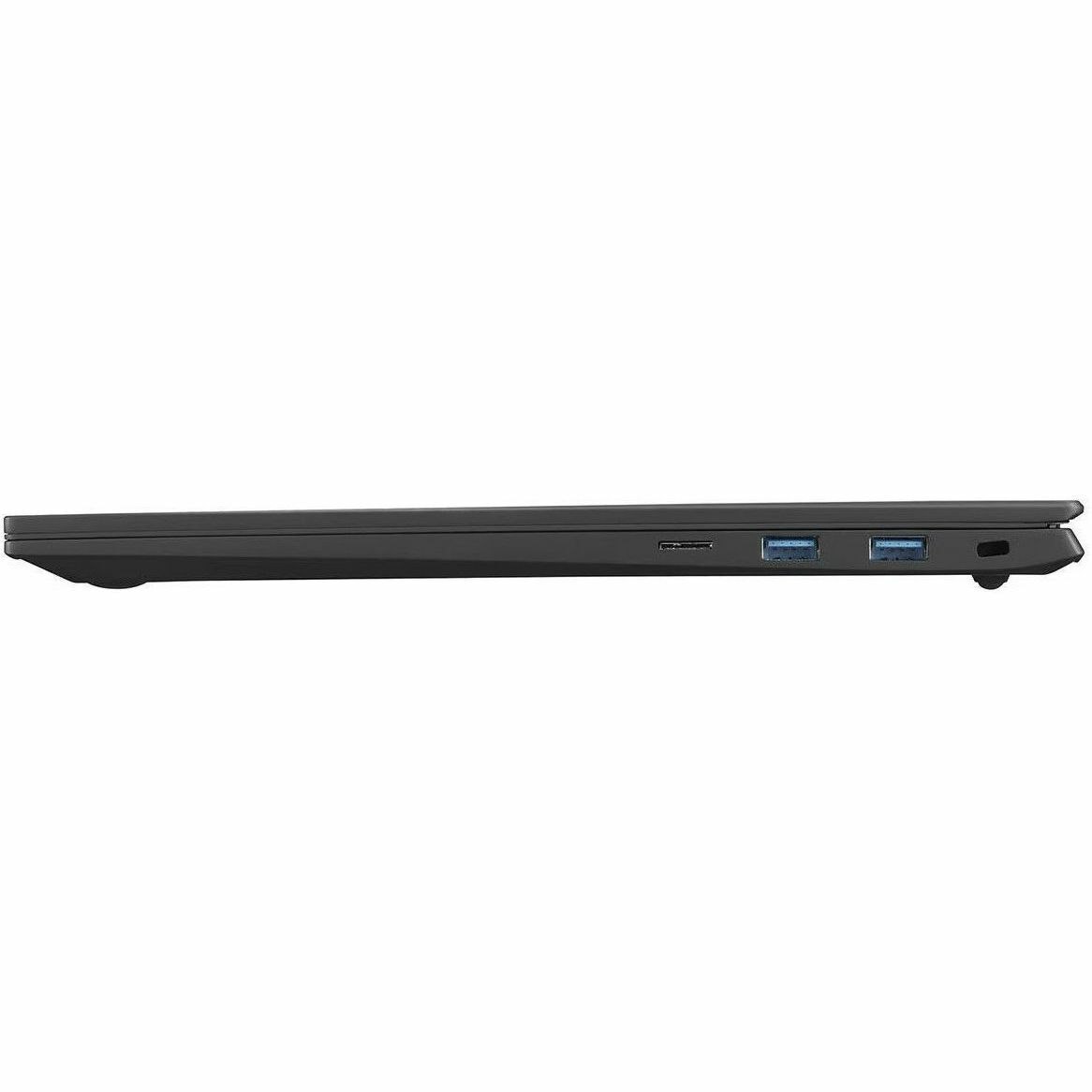 LG gram 16Z90R-Q.APB6U1 16" Notebook - WQXGA - Intel Core i5 13th Gen i5-1350P - vPro Technology - Intel Evo Platform - 16 GB - 512 GB SSD - English (US) Keyboard - Obsidian Black