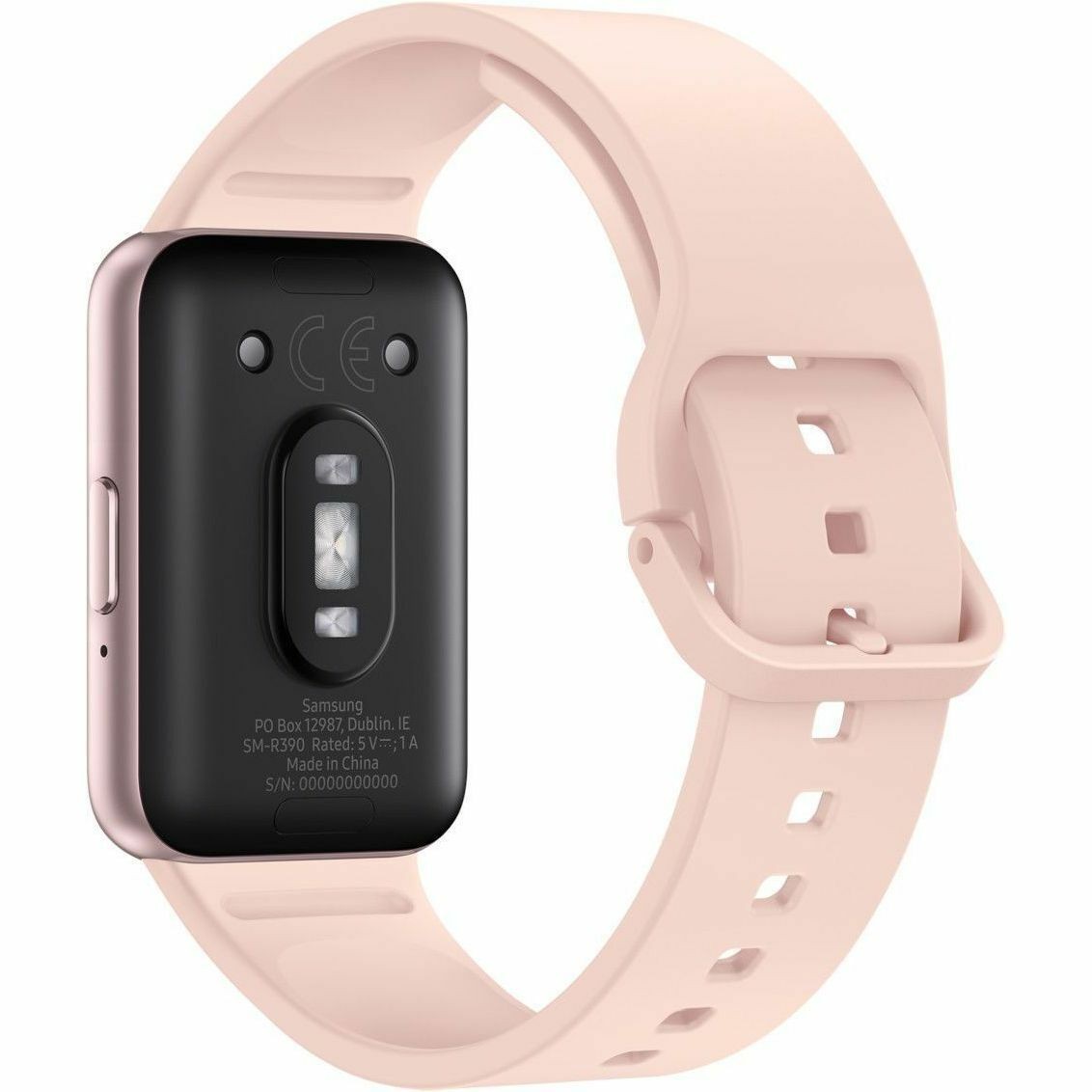 Samsung Galaxy Fit3 SM-R390 Smart Watch - Rectangular Case Shape - 40 mm Case Height - Unisex - Pink, Pink Gold Body Color - Pink Case Color - Pink Band Color - Aluminium Body Material - Aluminium Case Material - Silicon Band Material