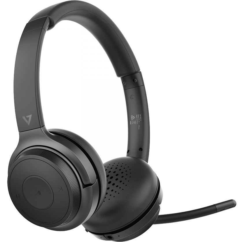 V7 HB600S Wireless On-ear, Over-the-head Stereo Headset - Black, Dark, Grey