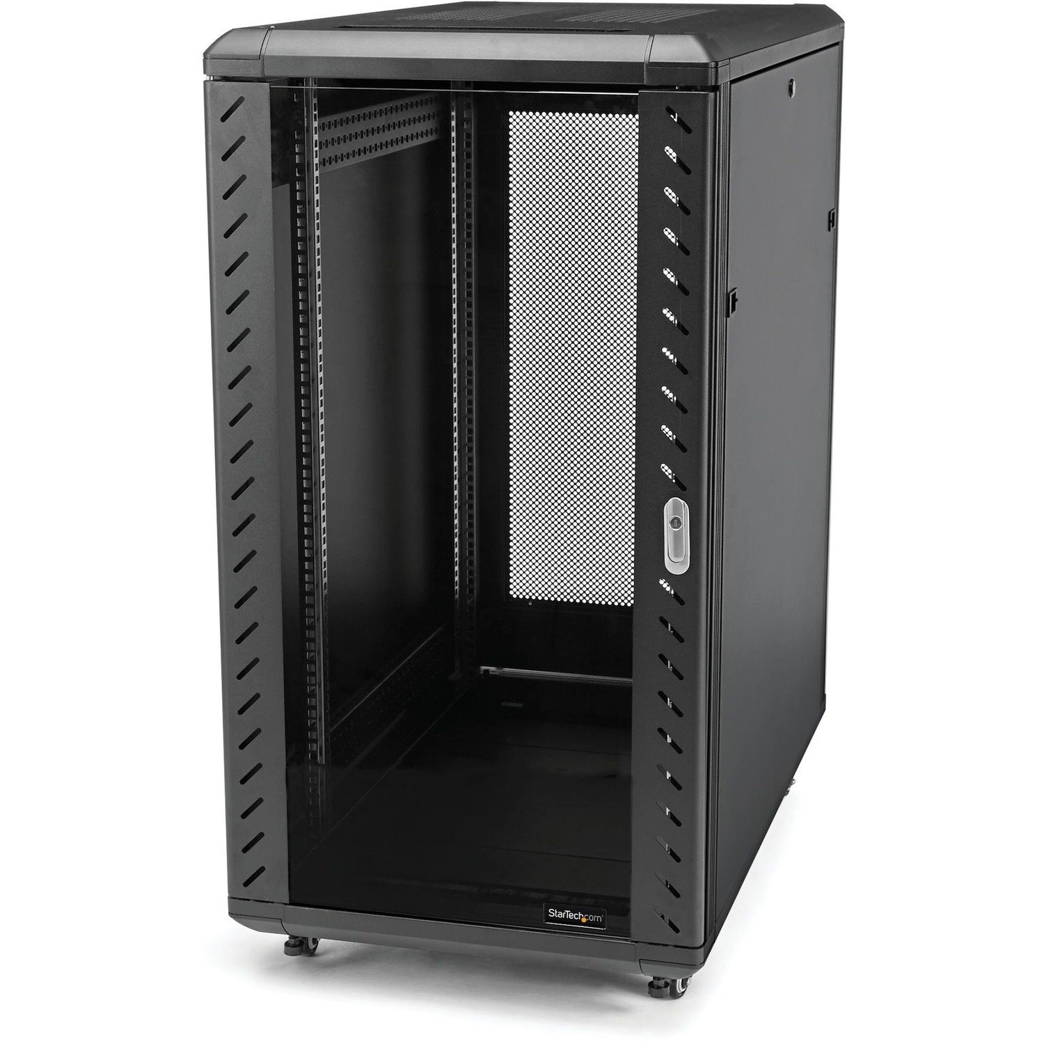 StarTech.com 4-Post 32U Server Rack Cabinet, 19" Data Rack Cabinet for Computer / IT Equipment, Home Network Rack, Half Height Server Rack