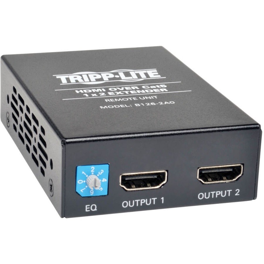 Eaton Tripp Lite Series 2-Port HDMI over Cat5/6 Active Extender/Splitter, Remote Receiver for Video/Audio, Up to 150 ft. (45 m), TAA