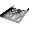 StarTech.com 2U 22in Vented Rack Mount Shelf - Fixed 22 inch Deep antilever Rackmount Tray for Server Rack Cabinet Shelf - 50lbs / 23kg