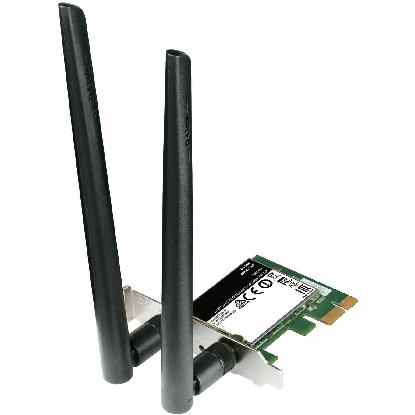D-Link DWA-582 IEEE 802.11b/g/n/ac Wi-Fi Adapter for Desktop Computer