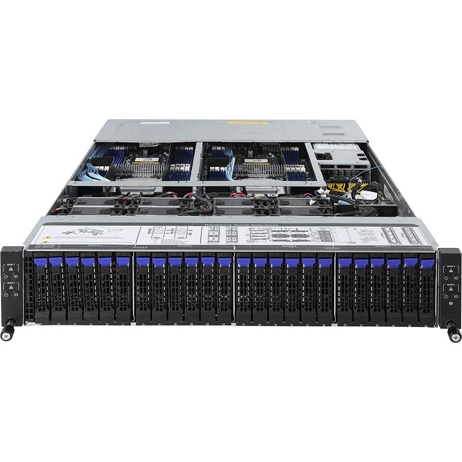 Gigabyte H261-Z60 Server Barebone System - 2U Rack-mountable - Socket SP3 - 2 x Processor Support
