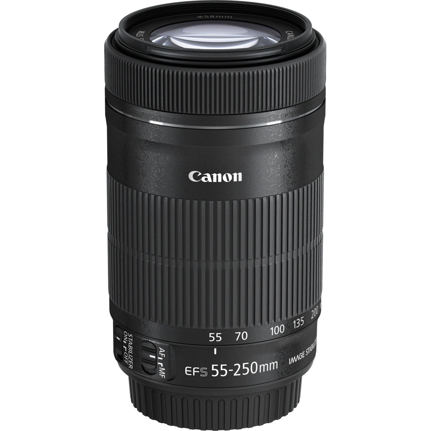 Canon - 55 mm to 250 mm - f/32 - f/5.6 - Telephoto Zoom Lens for Canon EF/EF-S