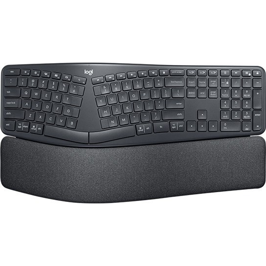 Logitech ERGO K860 Split Ergonomic Keyboard, Wireless Connectivity, Graphite