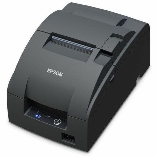 Epson TM-U220IIB Restaurant, Kitchen, POS System, Mobile POS, Business Dot Matrix Printer - Two-color - Receipt Print - Ethernet - USB - Serial - Parallel - Wireless LAN - With Cutter - Dark Gray