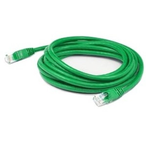 AddOn 8ft Green CAT 6 PVC Ethernet Cable Snagless Bubble Boot RJ-45 M/M